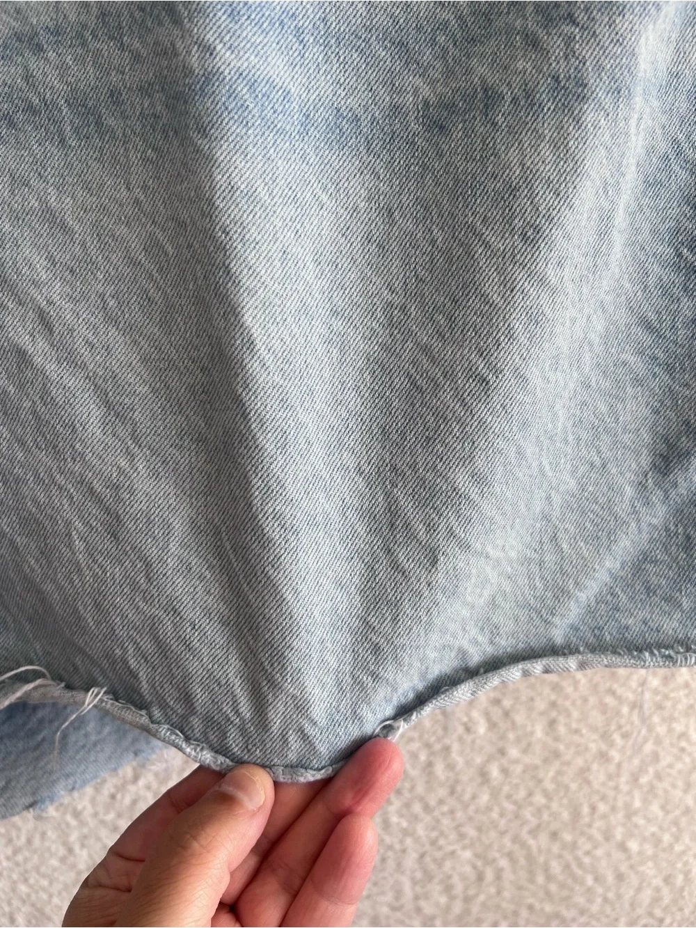 Madewell Women’s The Mom Jean Short Plus Size‎ Denim Shorts Light Wash Size 22